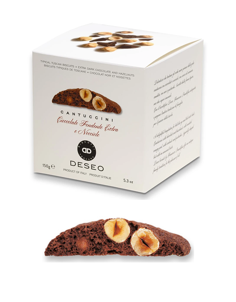 Cantuccini au chocolat noir et noisettes