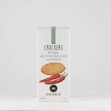 Crackers à l'huile d'olive et au piment